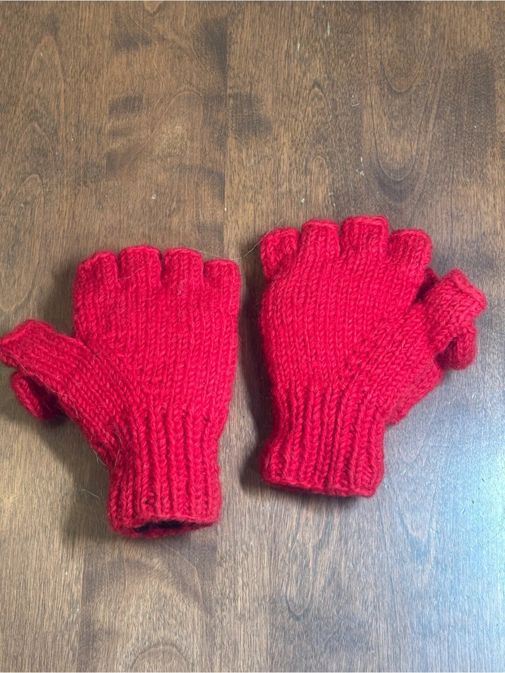 Handmade in Nepal Convertible Fingerless Mittens with Button Closure
